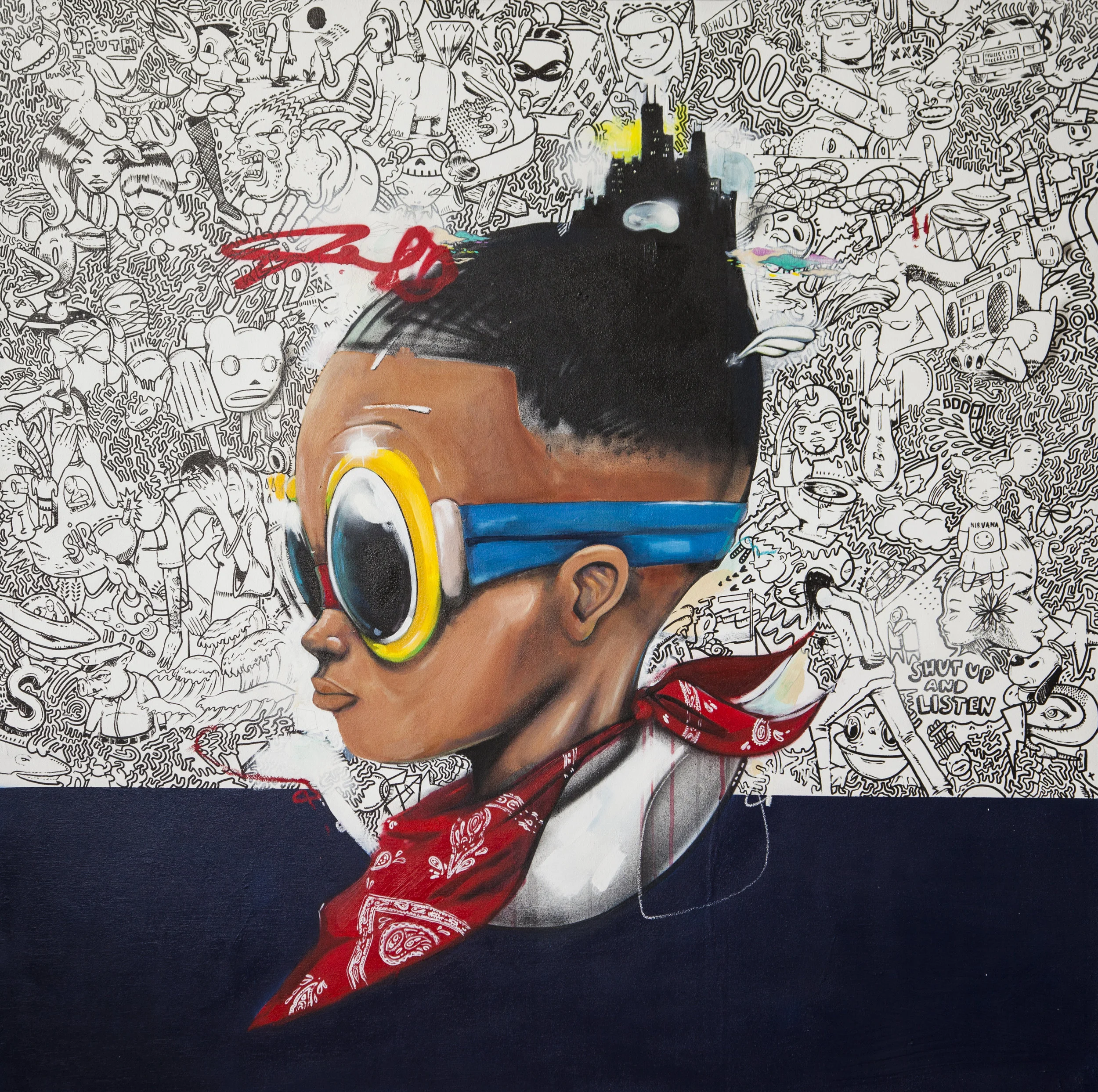 アート・デザイン・音楽 HEBRU BRANTLEY Art in Music : Exhibit A - Hebru Brantley x Takeoff — art